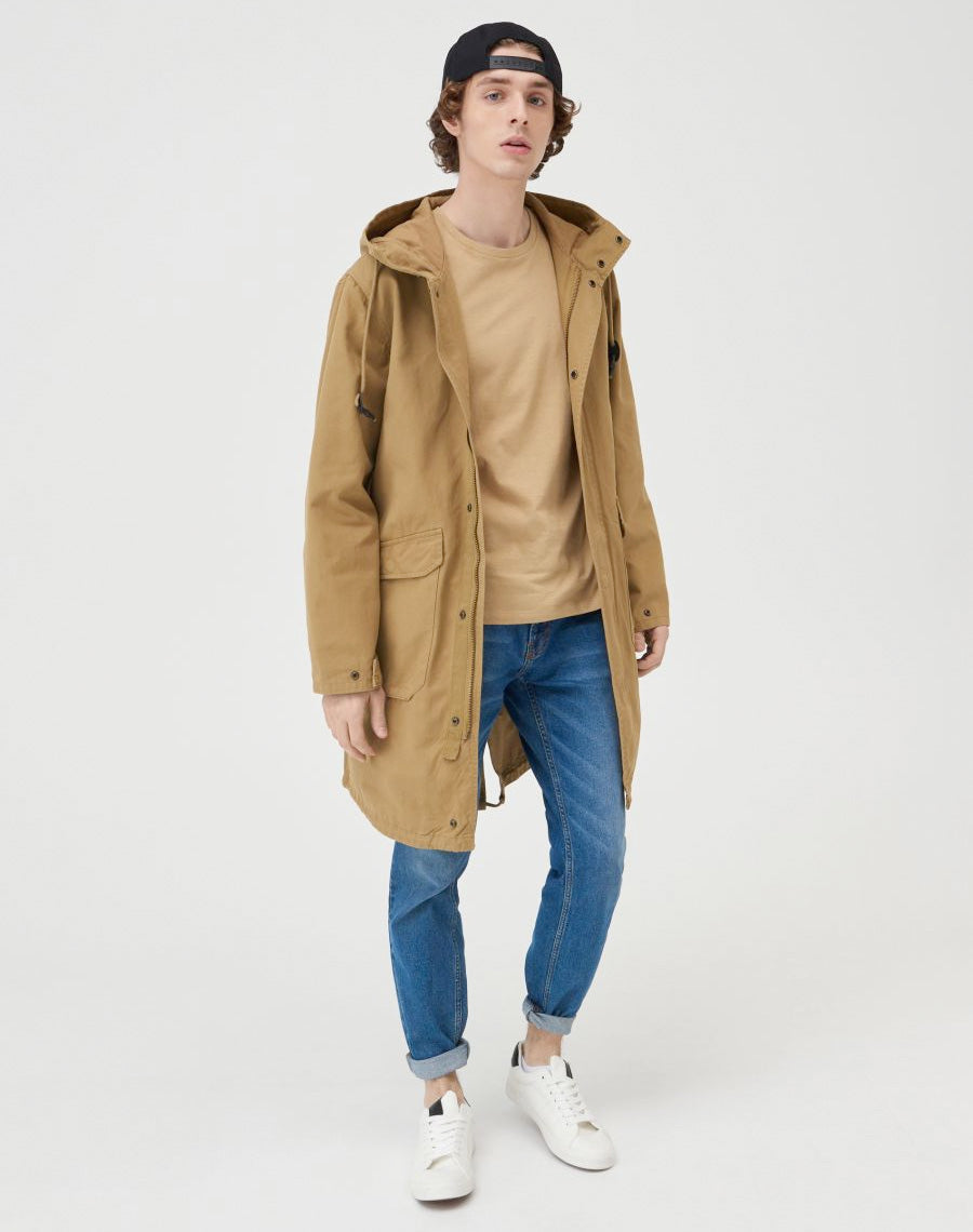 Parka jacket with hood