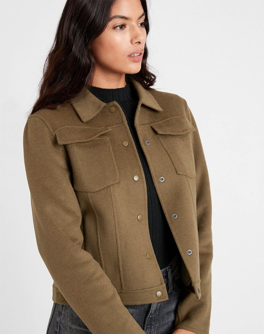 Blended wool coat